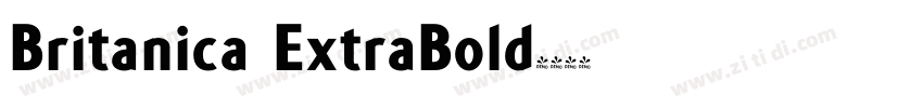Britanica ExtraBold字体转换